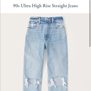 90’s ultra high straight Abercrombie